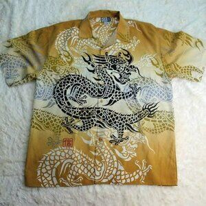 Trust Golden Dragon Lounge Shirt Size X-Large